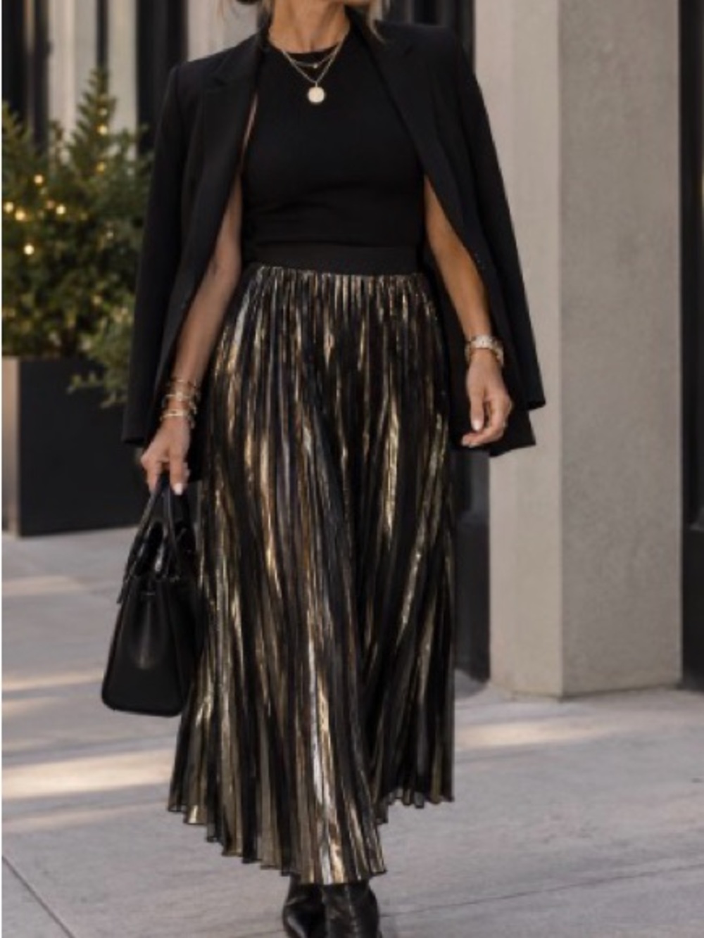 Trouve Gold Skirt
